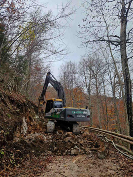 ŠIRITEV  ODSEKA CESTE NA SLIVNICO 02 FOTO UROŠ SKUK